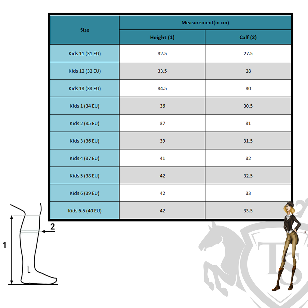Riders Mens Sizes Compared To Women's Equistride Children's